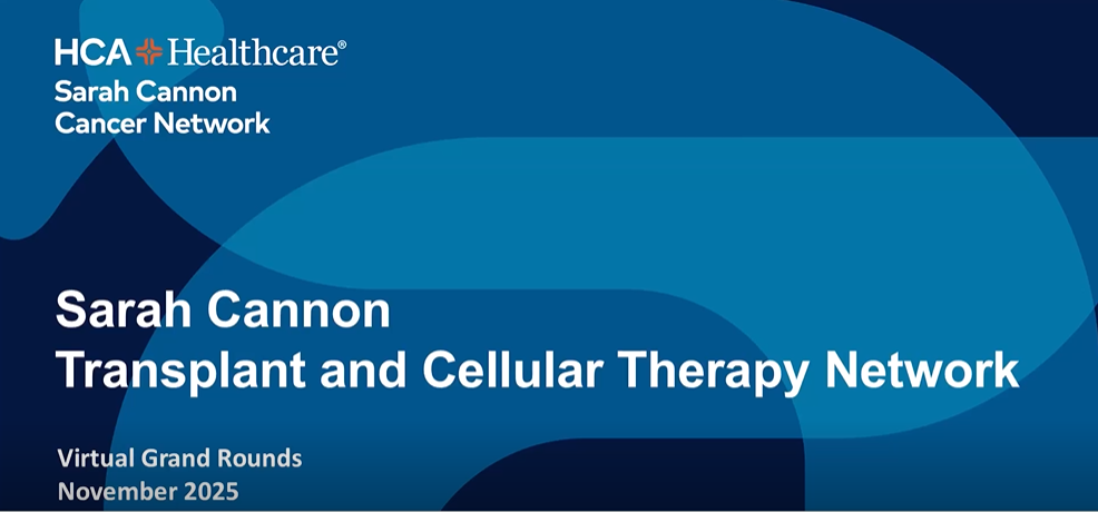 Sarah Cannon Transplant and Cellular Therapy Network: Updates in management of cGVHD Banner